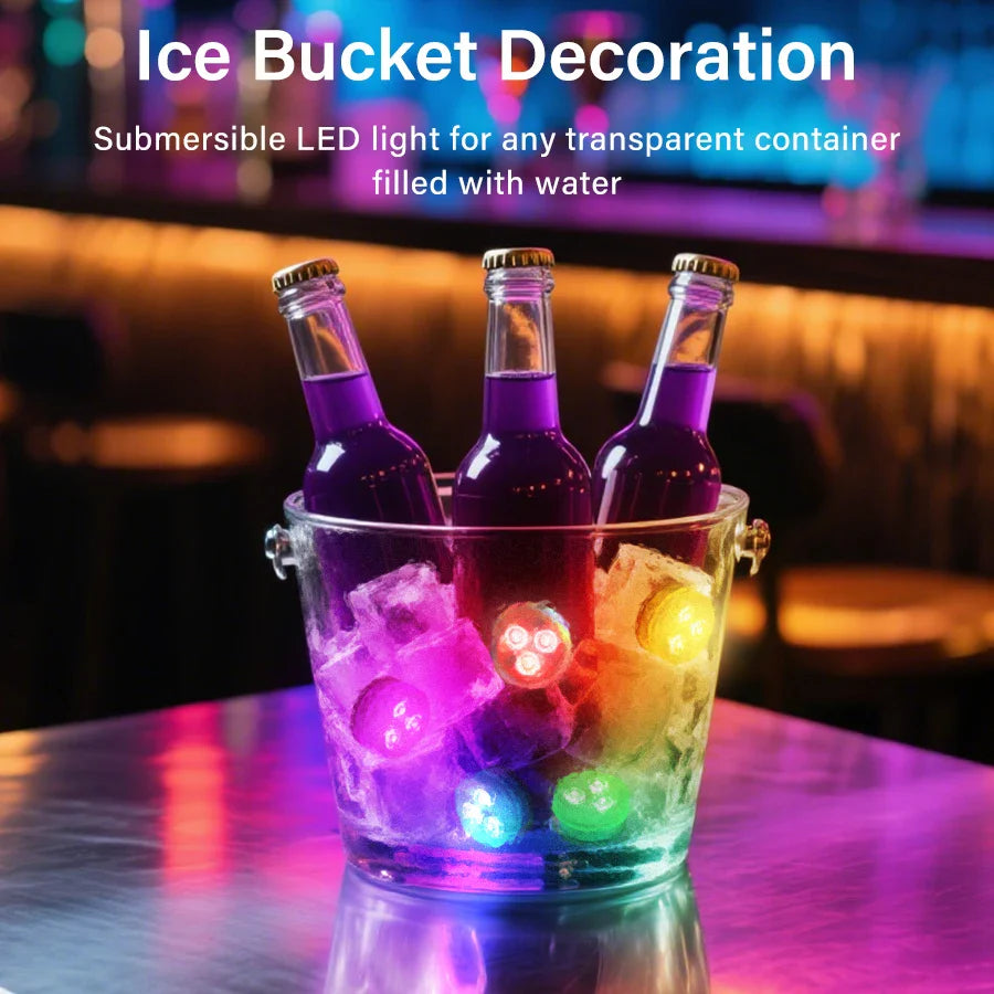 RGB LED Submersible Light with Remote – IP68 Pool & Garden Lamp