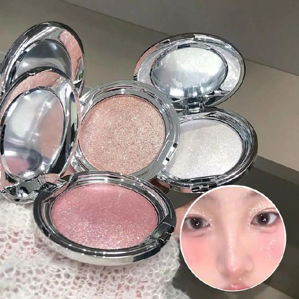 Diamond Highlighter Powder Palette Waterproof High Gloss Glitter Body Highlight Eyeshadow Face Contour Illuminator Makeup Peaceful Pleasures Health and Wellness