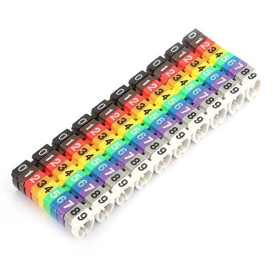 Wire Numbering Marker Wire Number Digital Number Tube Wire Number Label Tube Cable Marker Colorful Peaceful Pleasures Health and Wellness