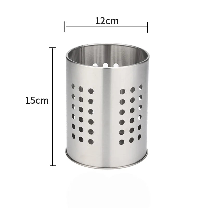 Small Stainless Steel Utensil Holder, Silverware Utensil Drying Rack, Utility Sturdy Home Kitchen Daily Use Utensil Drainer for Peaceful Pleasures Health and Wellness 12