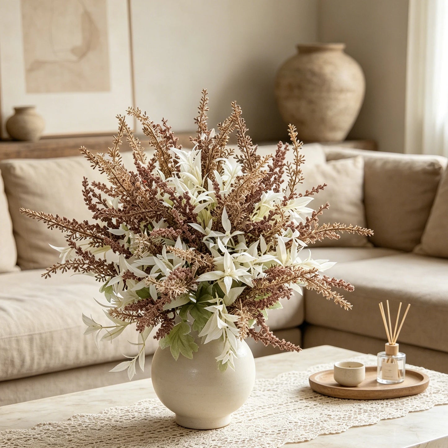 Artificial Lavender Bouquet for Wedding, Home & Table Décor