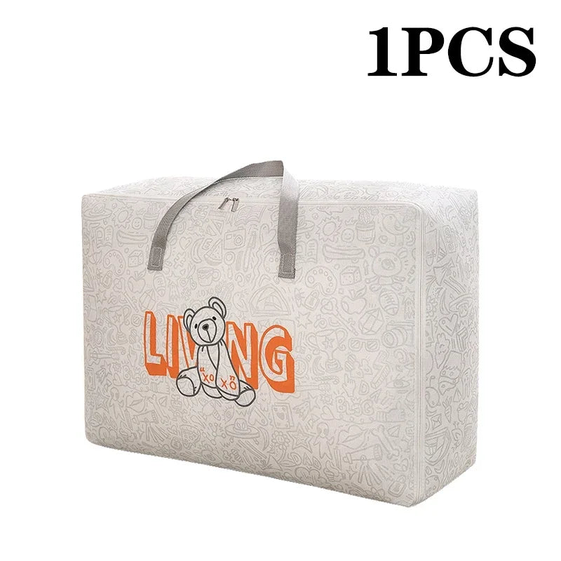 Waterproof Non-Woven Clothes & Quilt Storage Bags | 1–5 Pcs
