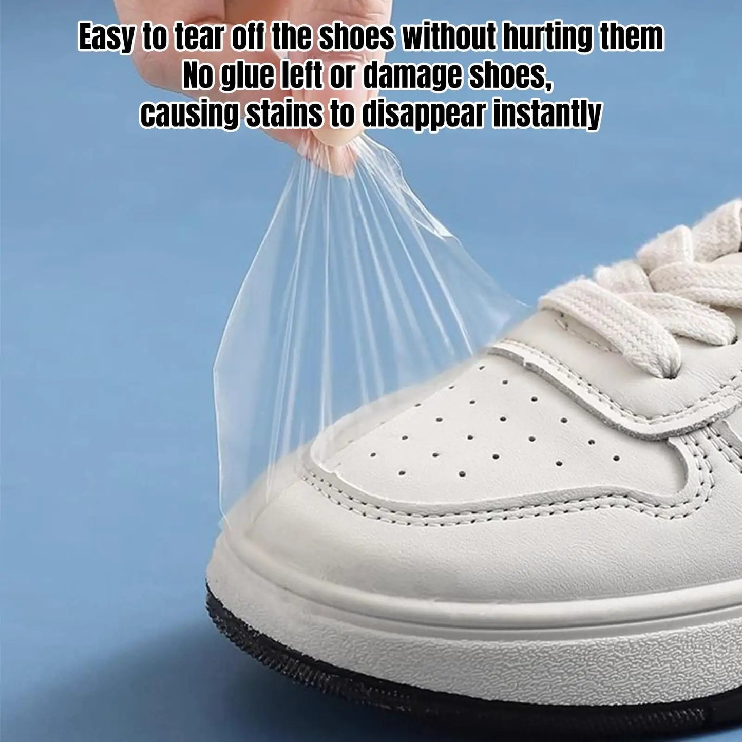 Clear Waterproof Shoe Toe Protector Stickers – 30pcs TPU Film