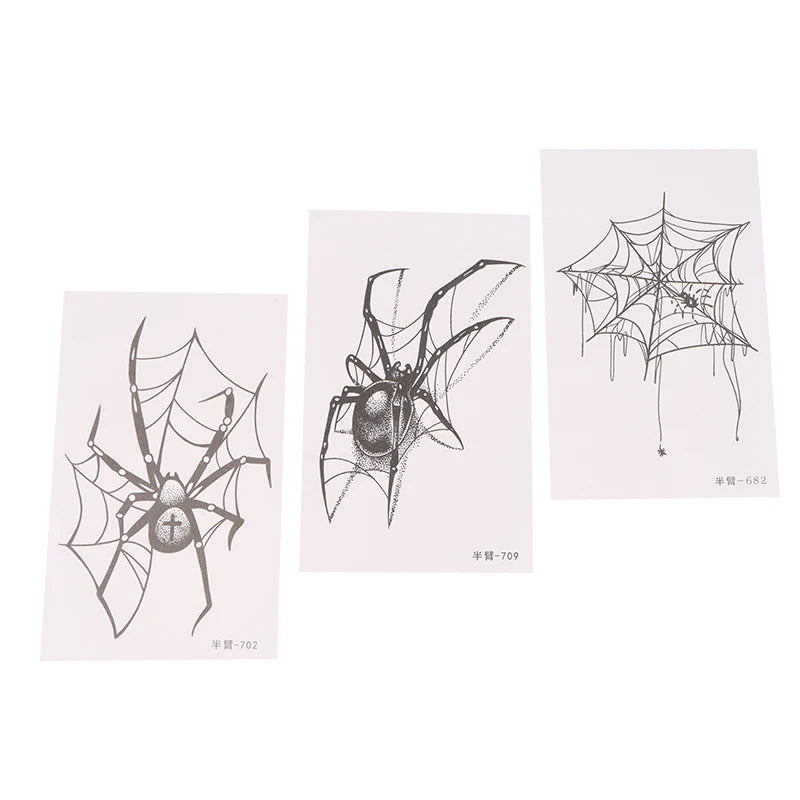 Spider Web Temporary Tattoo Sticker | Punk Cobweb Body Art