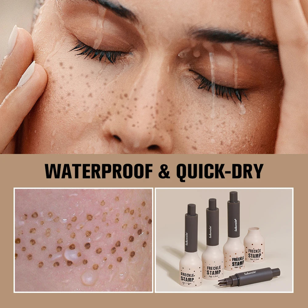 Waterproof Freckle Stamp Pen Liquid Air Cushion Five Point Head Natural Simulation Fake Spot Dot Makeup Tool Peaceful Pleasures Health and Wellness