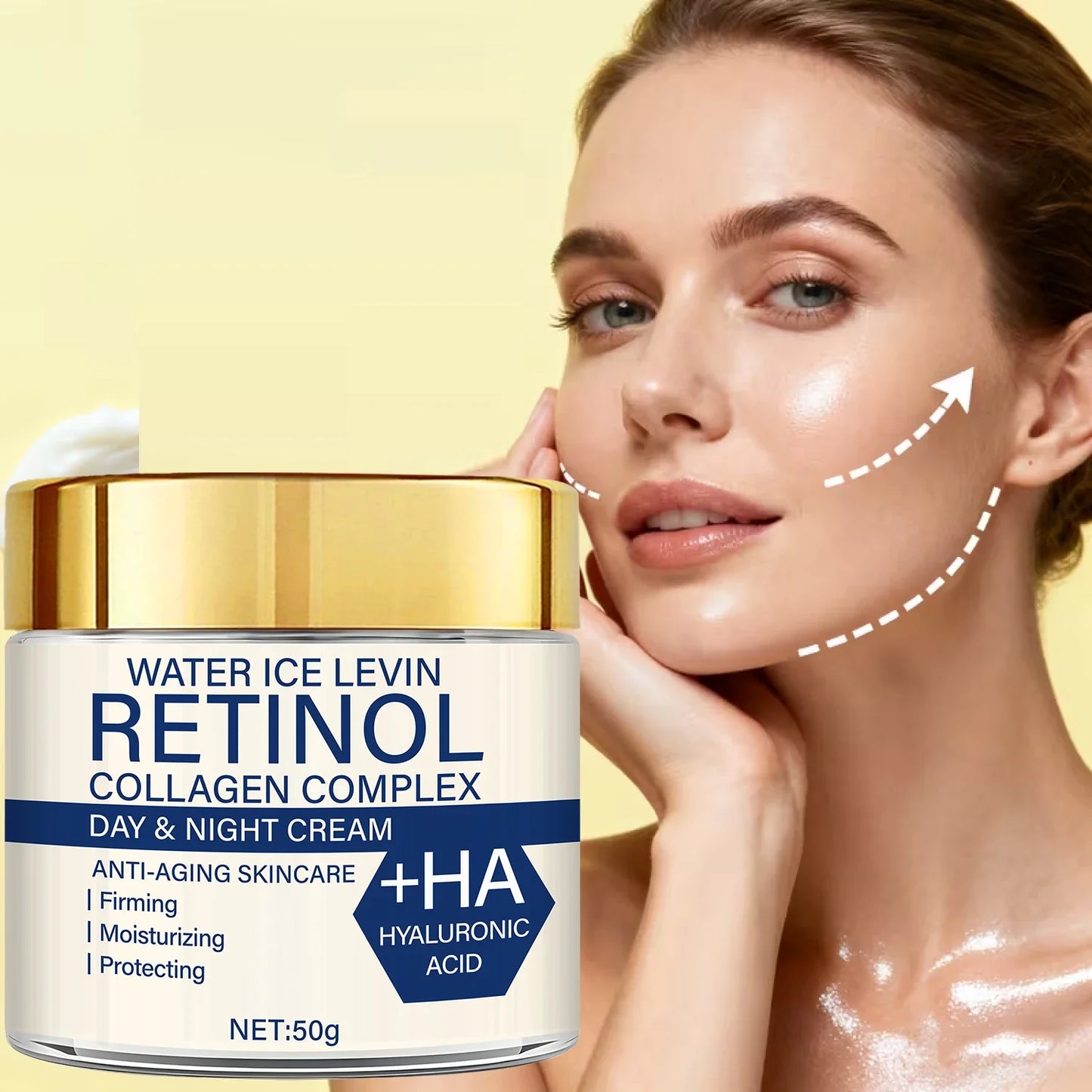 Retinol Collagen Day & Night Cream with HA – Anti-Aging 50g