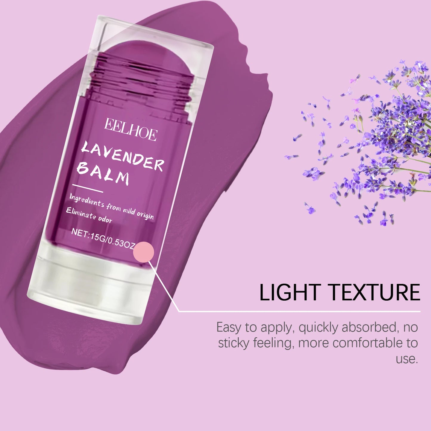 Lavender Solid Perfume Balm 15g | Alcohol-Free Long-Lasting Scent