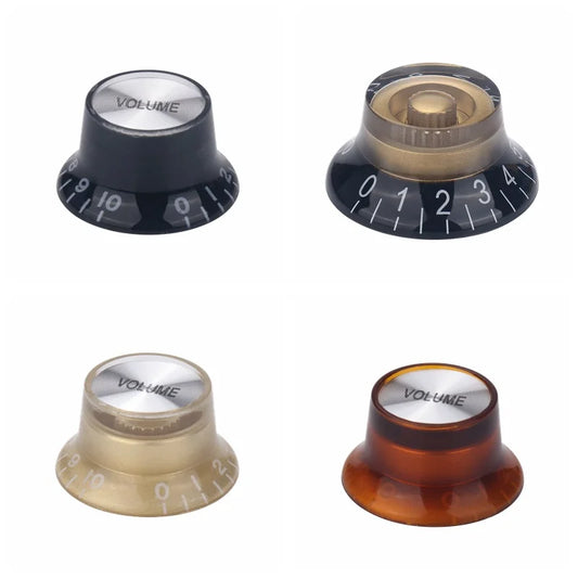 Black Gold Hat Volume Tone Knobs LP Electric Guitar Parts Peaceful Pleasures Health and Wellness