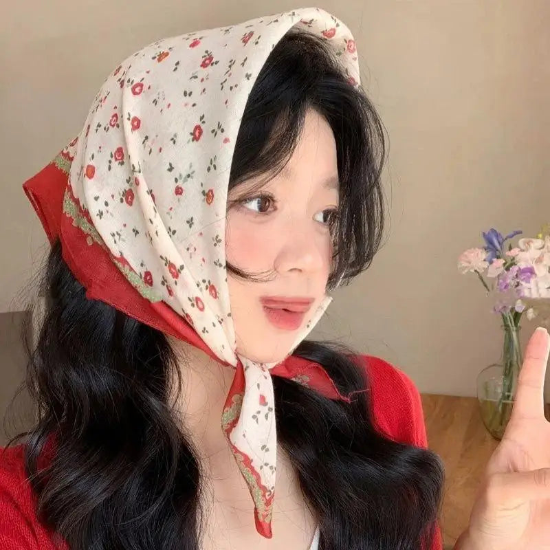 Vintage Floral Headscarf – Women's Bandana & Hair Wrap