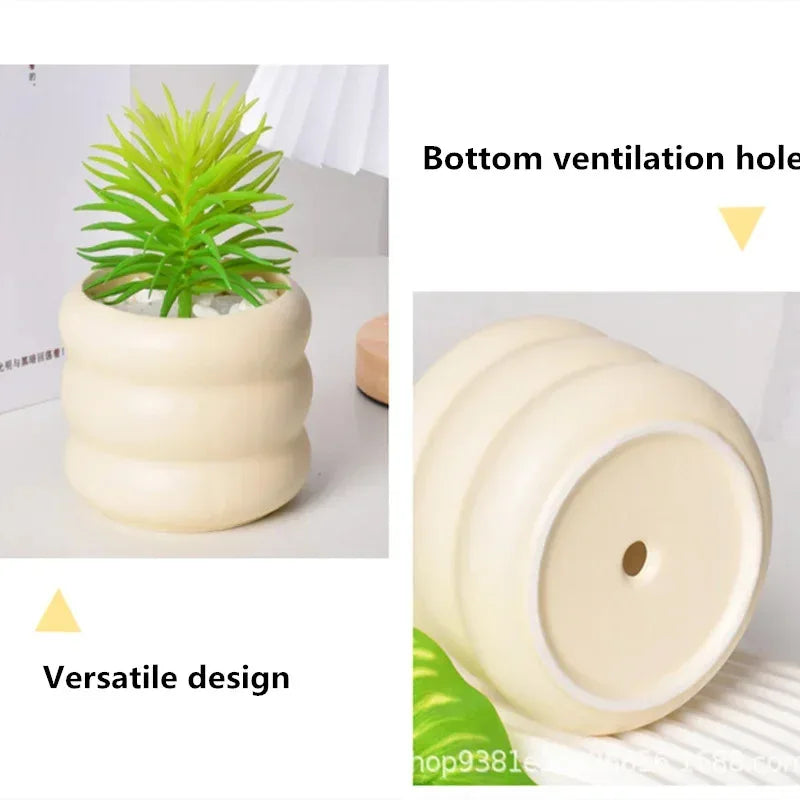 Ceramic INS Style Plant Pot | Succulent & Indoor Desk Décor
