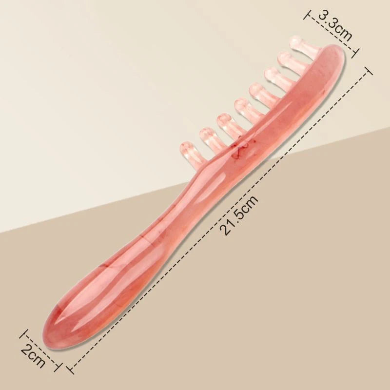 1PC Anti static resin massage scalp scraping body neck leg convenient hairdressing comb men's and women's hair therapy comb Peaceful Pleasures Health and Wellness