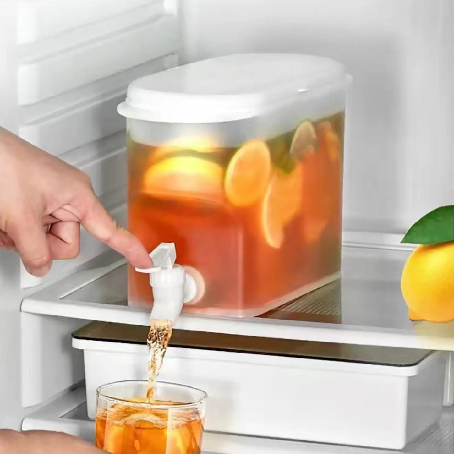 2.8L Cold Water Pitcher with Faucet – Fridge Drink Dispenser