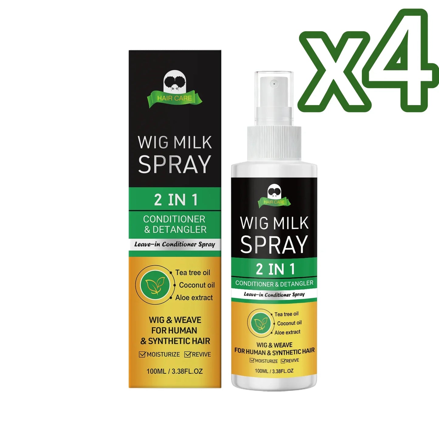2-in-1 Wig Milk Spray | Anti-Frizz Leave-In Conditioner 100ml