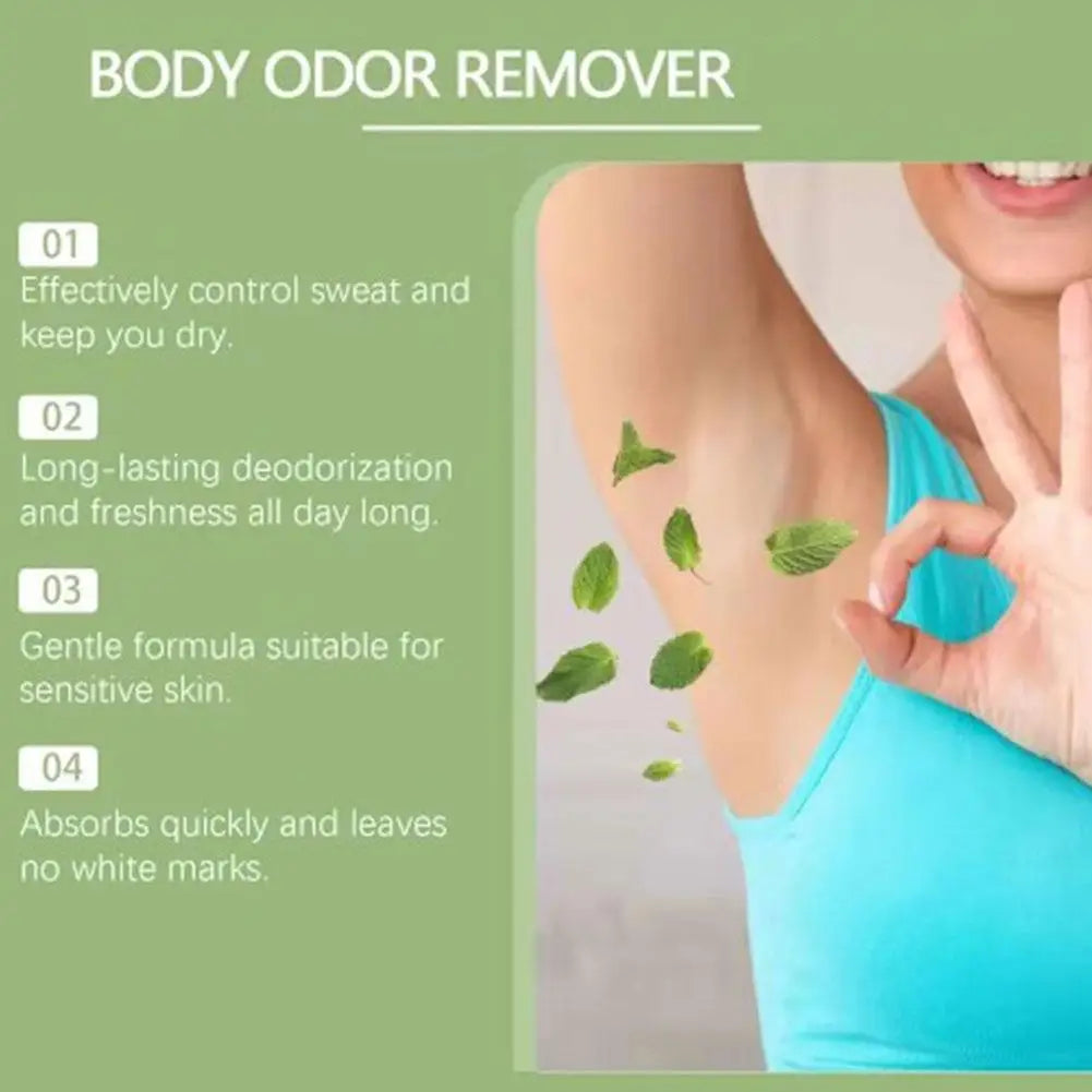 Body Odor Remove Cream Underarm Bad Smell Sweating Removal Armpit Refreshing Antiperspirant Lasting Aroma Deodorant Body Care Peaceful Pleasures Health and Wellness