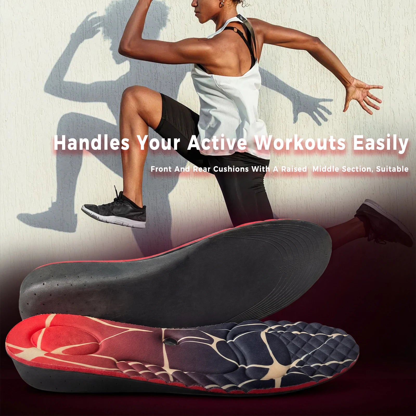 2-5cm Height Increase Insoles for Men and Women, Magnet Massage Invisible Shoe Heel Inserts Lifting Support Pads Peaceful Pleasures Health and Wellness