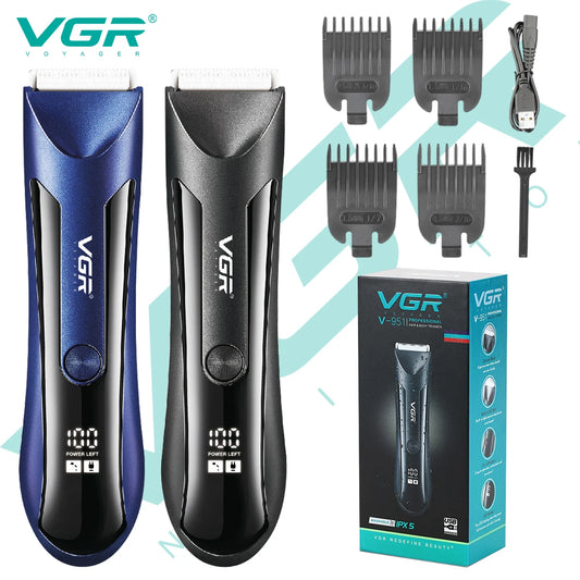 VGR 951 Body Hair Trimmer Groin Rechargeable Ball Shaver/Trimmer Men Electric Pubic Beard Hair Clipper For Men Groomer Peaceful Pleasures Health and Wellness