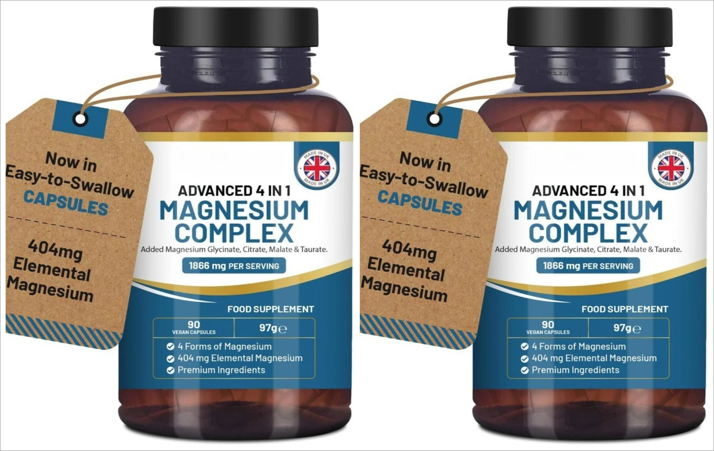 Magnesium Glycinate Complex 4-in-1 404mg Elemental 90 Caps