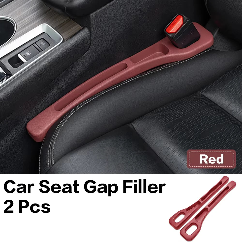 2PCS Car Seat Gap Filler Between Seats Console Organizer Seat Crevice Storage Box Bag Decoration Interior Auto Accessories Peaceful Pleasures Health and Wellness 2PCS