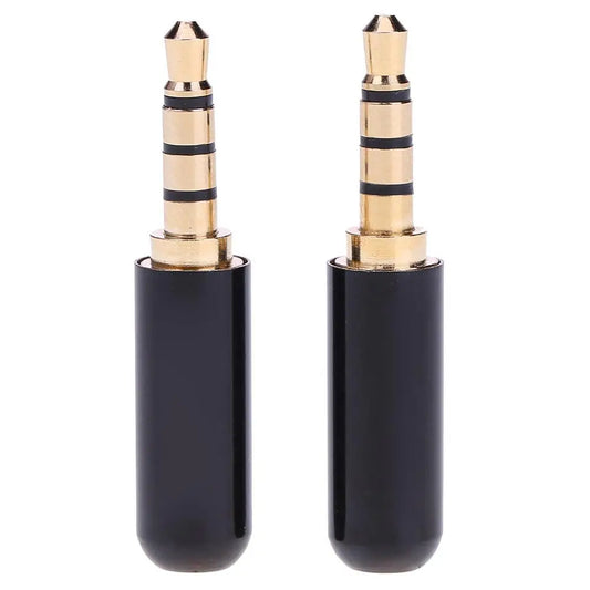 3.5mm TRRS 4-Pole Male Plug – DIY Headphone Connector 2-Pack Audio Jack Connector Oasis Select China Mainland