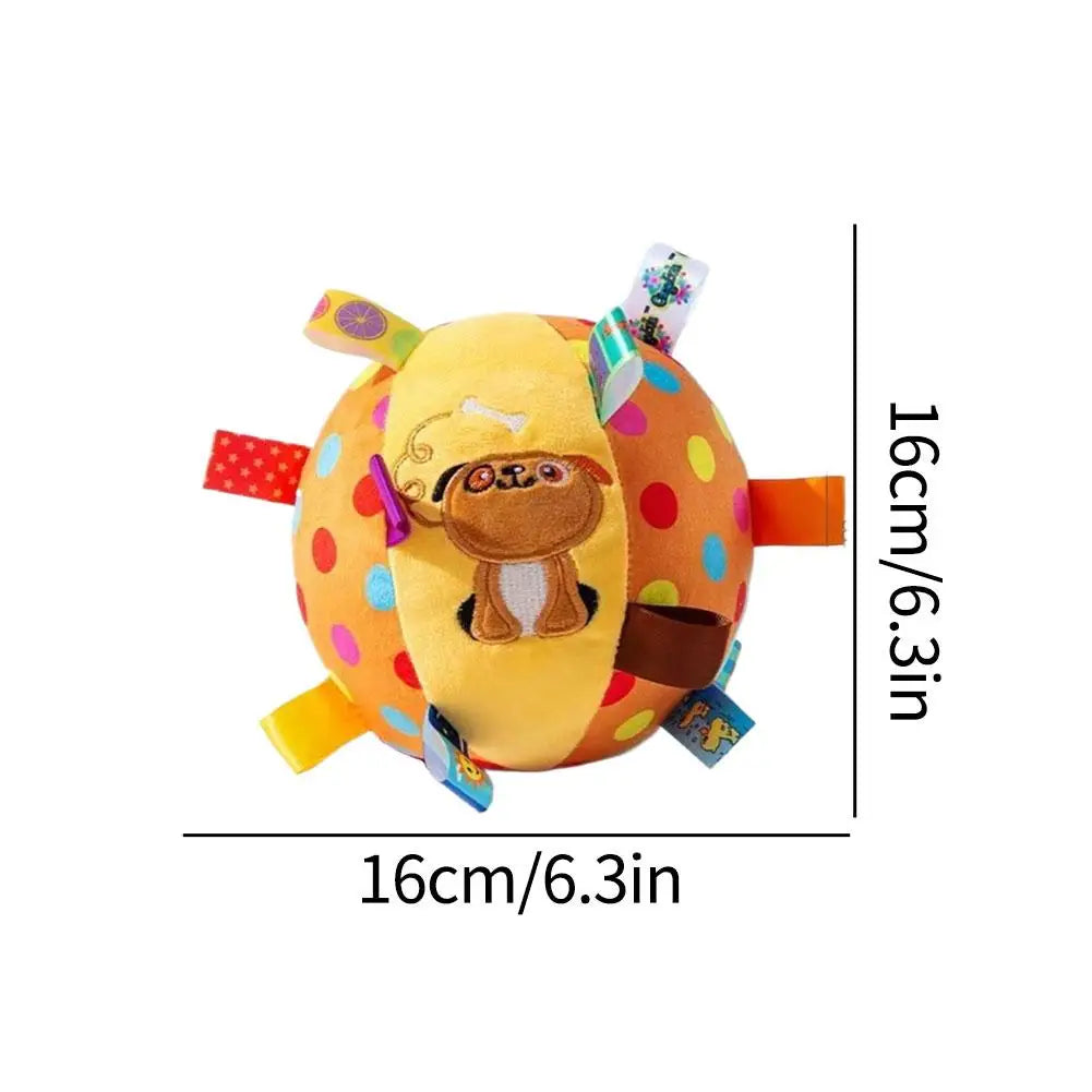 Interactive Plush Bell Ball Toy for Dogs – Chew, Play & Clean