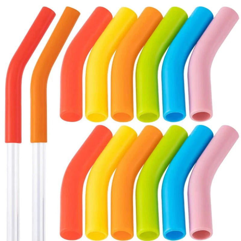 6-Pack Silicone Straw Tip Covers for 9mm Reusable Straws Straw Tip Covers Peaceful Pleasures Health and Wellness