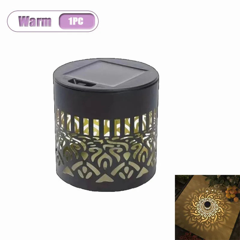 Solar Mandala Sunflower Wall Lamp – Outdoor Fence Garden Light