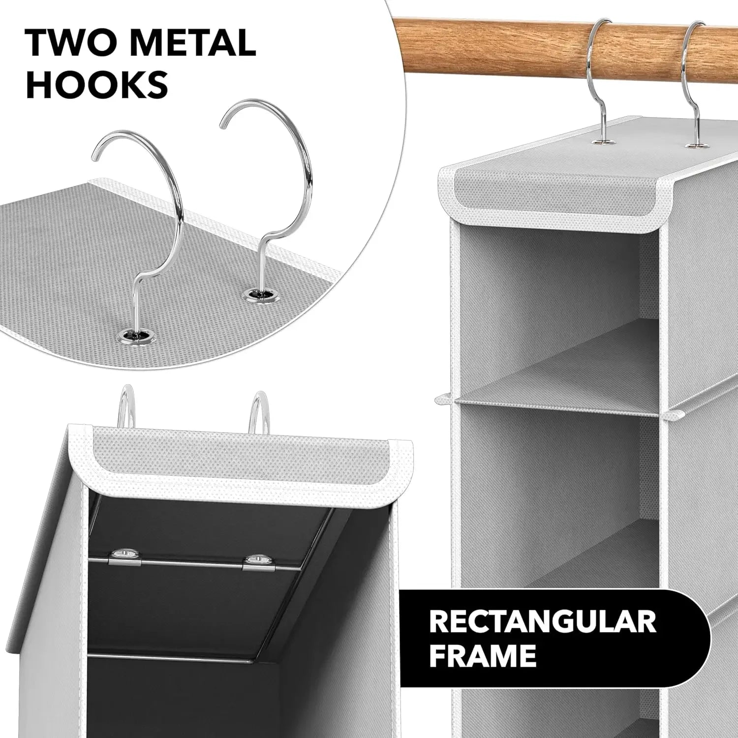 10-Tier Hanging Shoe Organizer for Closet, Grey - Maximize Space, Durable & Foldable Peaceful Pleasures Health and Wellness