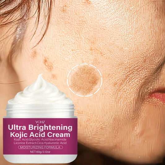 Kojic Acid Brightening Cream – Niacinamide, Vitamins C & E Brightening Face Cream Oasis Select