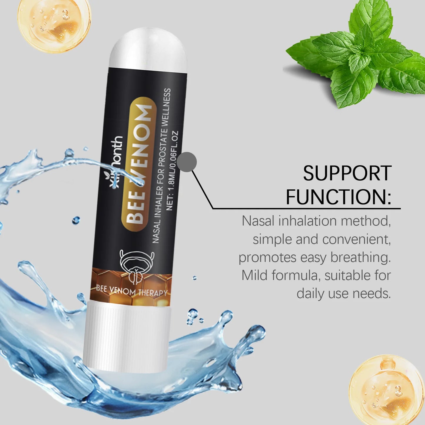 Ximonth Cooling Mint Nasal Inhaler Stick for Men – Energy Boost