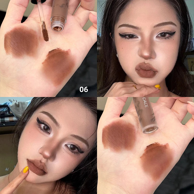 CACE Matte Lipstick – Nude, Brown & Red Wine Long-Lasting