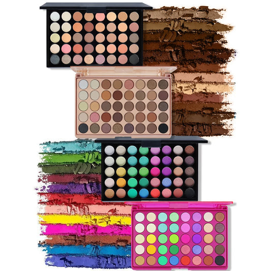 POPFEEL 40-Color Eyeshadow Palette – Matte & Shimmer Shades Eyeshadow Palette Peaceful Pleasures Health and Wellness