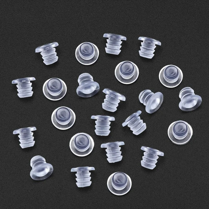 20pcs Clear Rubber Screw Hole Plugs – Cabinet Door Bumpers