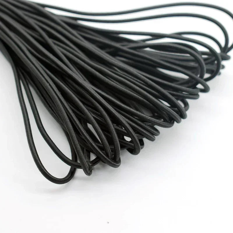 DIY Rubber Bands Elastic Band Sewing Accessories Clothing Straps Elastics Rope Black Crafts High Quality 3/4/5/6/8MM Apparel Peaceful Pleasures Health and Wellness