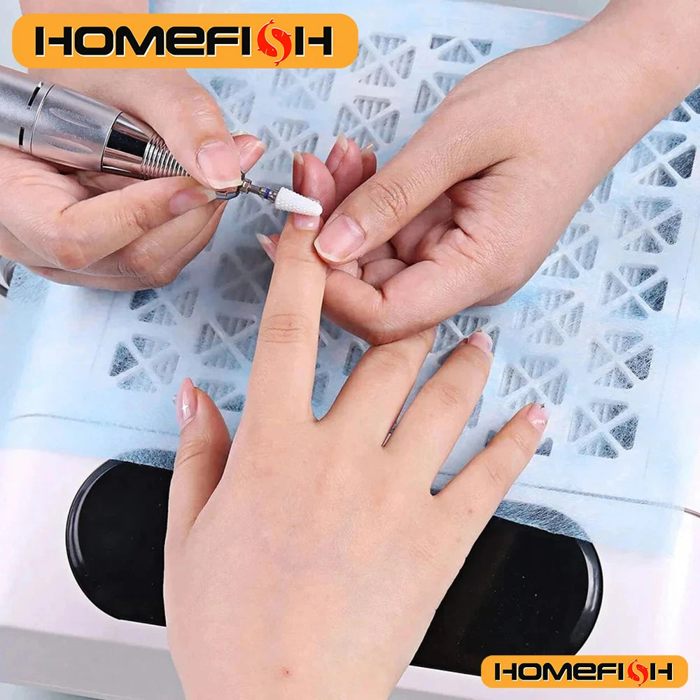 100Pcs Disposable Nail Vacuum Filter Paper Set - Dustproof Replace Filters Manicure Machine Dust Accessory Peaceful Pleasures Health and Wellness