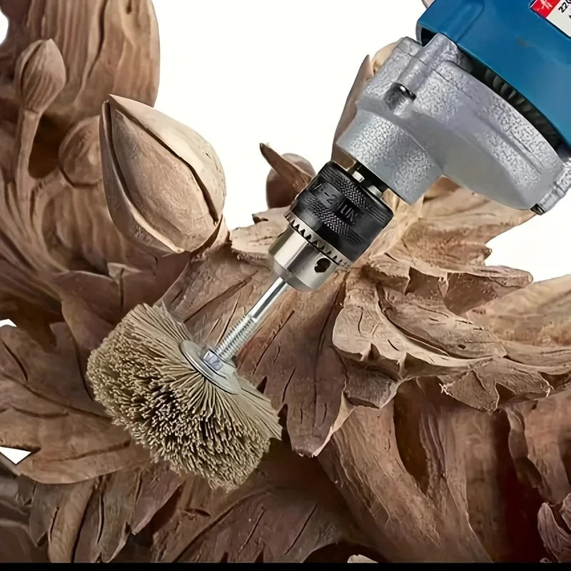 Nylon Polished Flower Head Grinding Mahogany Furniture Wood Carving