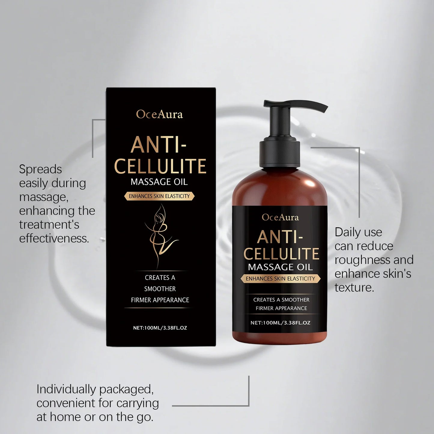 OceAura Body Firming Oil – Anti-Cellulite & Skin Tightening
