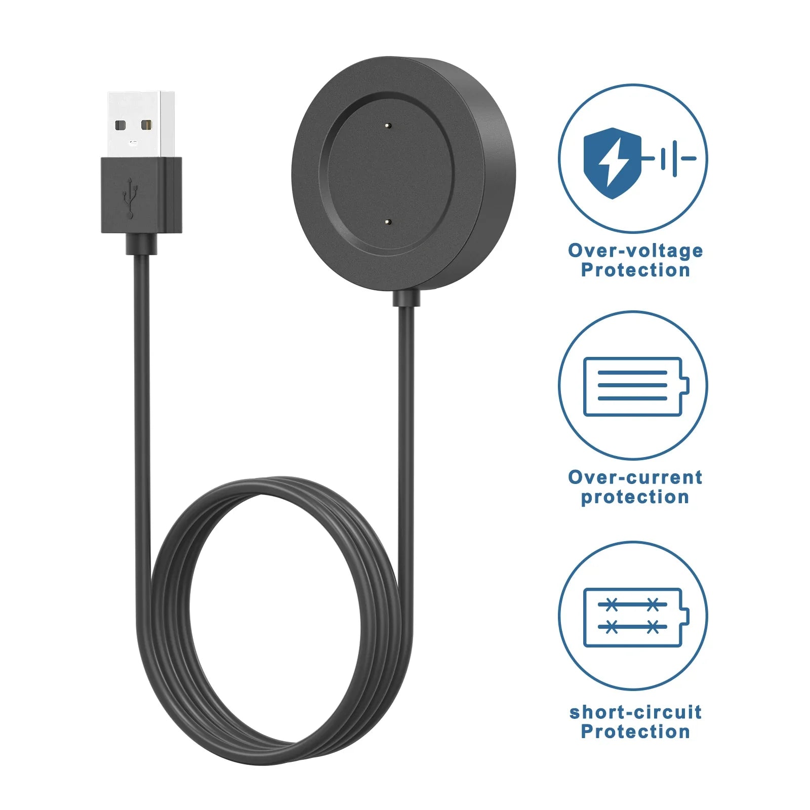 USB Charging Dock for Xiaomi Mi Watch S1 Active Color 2 Sport Peaceful Pleasures Health and Wellness