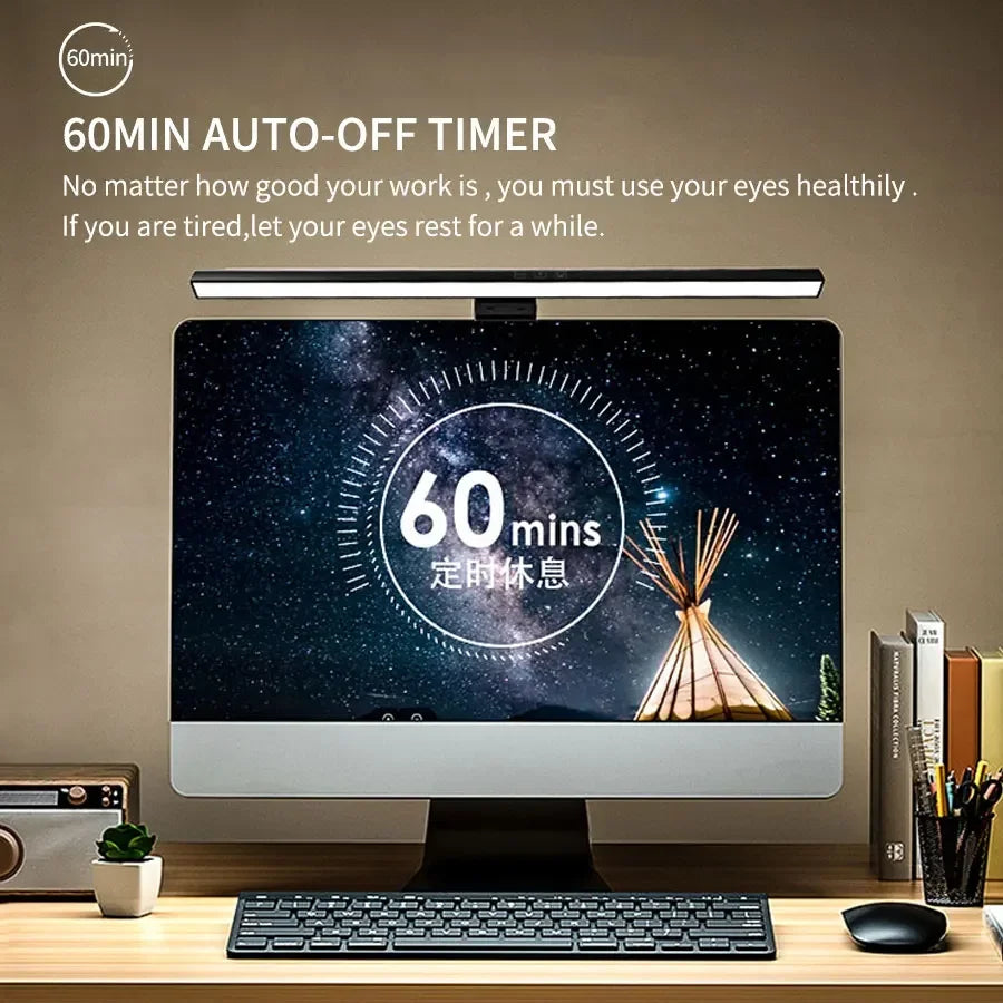 50cm Monitor Light Bar – USB LED Lamp, 3 Colors & Dimmable