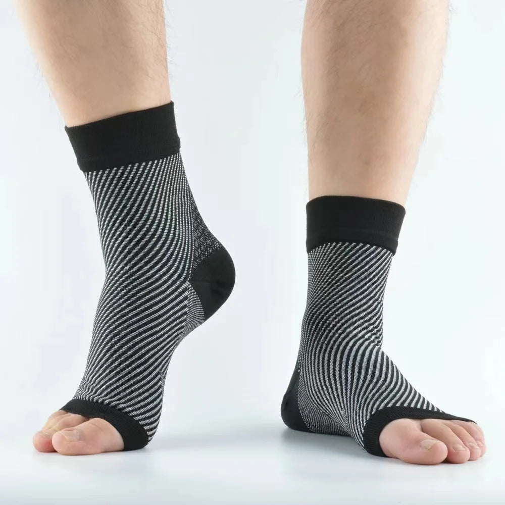 1pair Plantar Fasciitis Compression Socks,Arch Support Foot Pain Relief Ankle Brace Splint,Provide Increase Blood Circulation Peaceful Pleasures Health and Wellness 1Pair L/XL