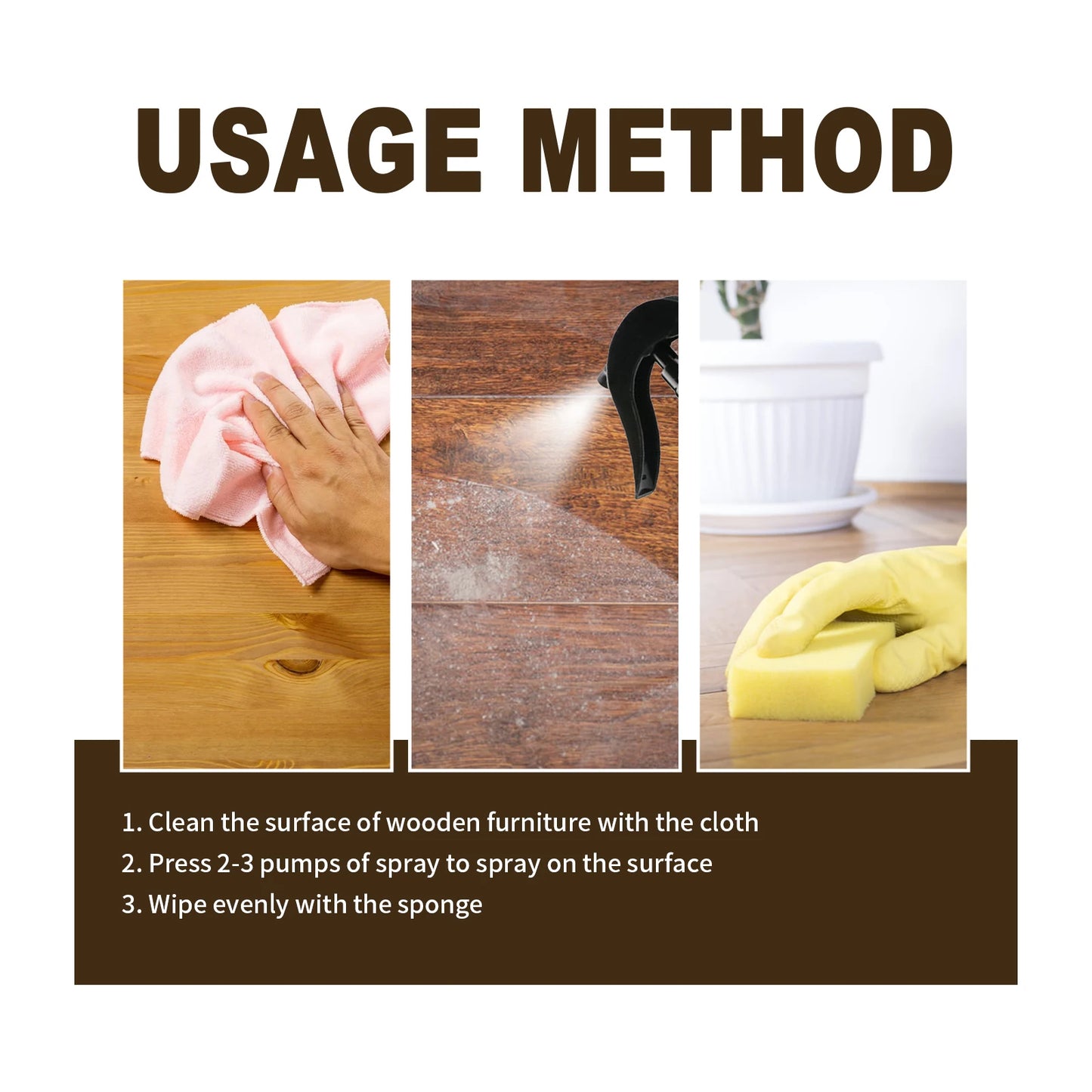 Furniture Polishing Spray | Wood Polish, Waterproof & Scratch Repair