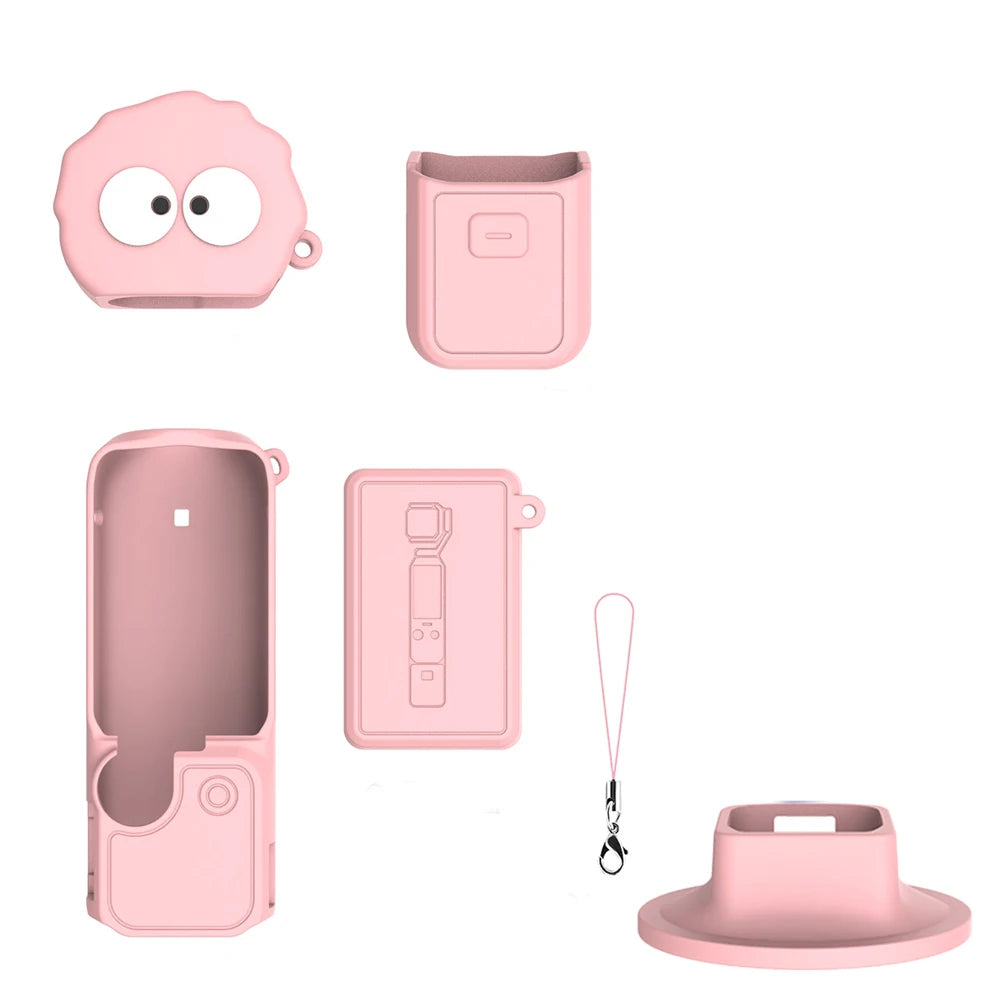 DJI Pocket 4 Silicone Case | Non-Slip, Stand & Wrist Strap