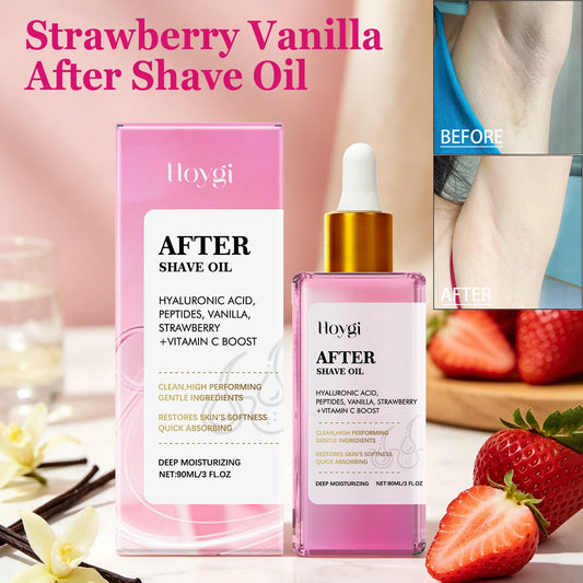 Strawberry Vanilla After Shave Oil – Moisturizing & Ingrown Hair Peaceful Pleasures Health and Wellness