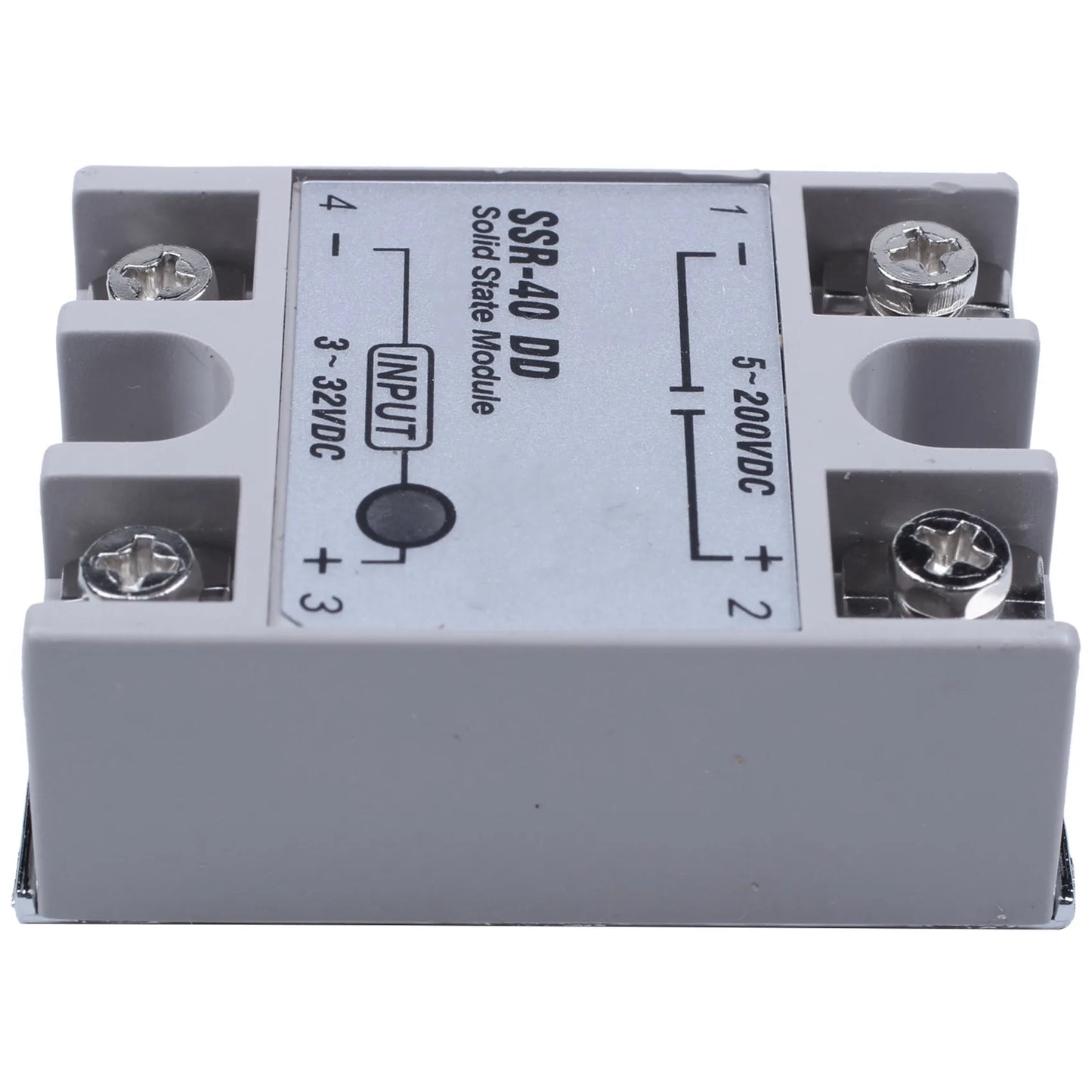 A36T-10X Single Phase Solid State Relay DC-DC SSR-40DD 40A DC3-32V DC5-60V White+Silver Peaceful Pleasures Health and Wellness