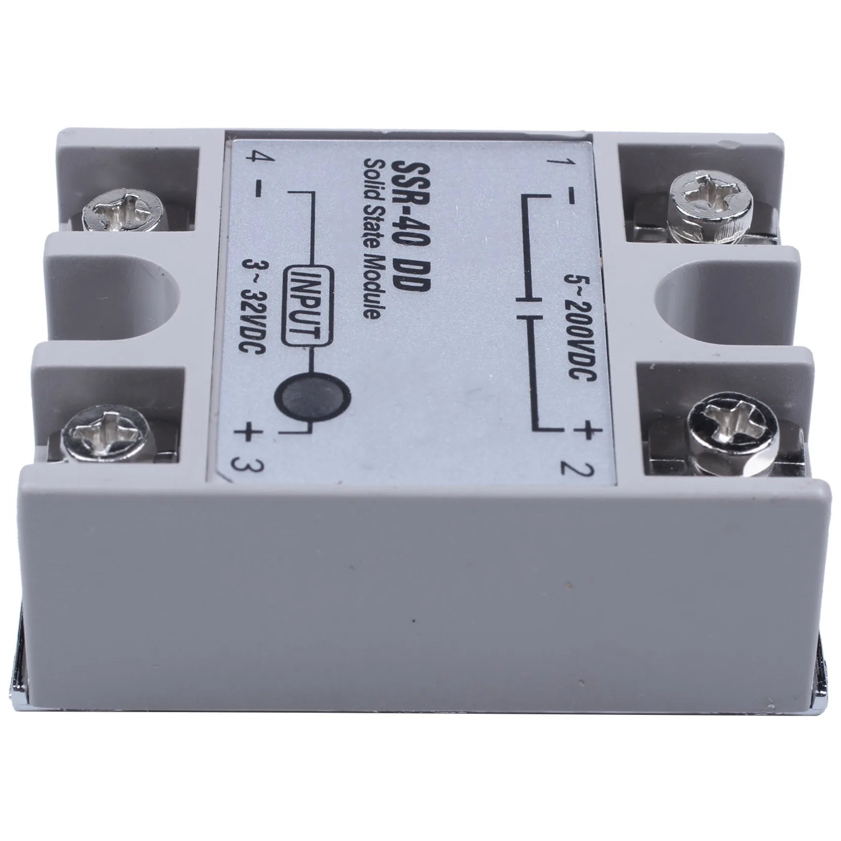 A36T-10X Single Phase Solid State Relay DC-DC SSR-40DD 40A DC3-32V DC5-60V White+Silver Peaceful Pleasures Health and Wellness