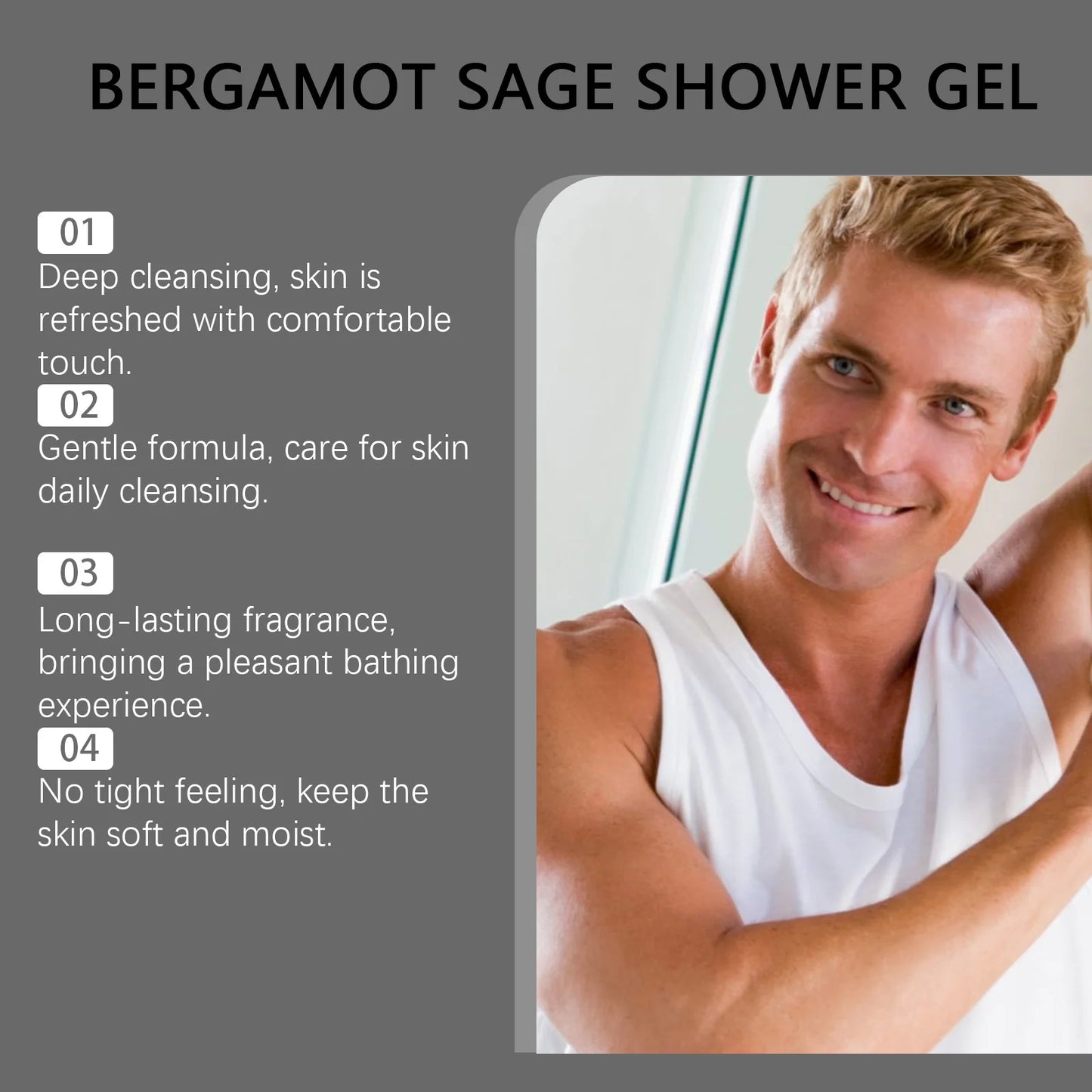 Fragrance Shower Gel Gift Set – 4 Scents, Deep Cleanse 100ml x4