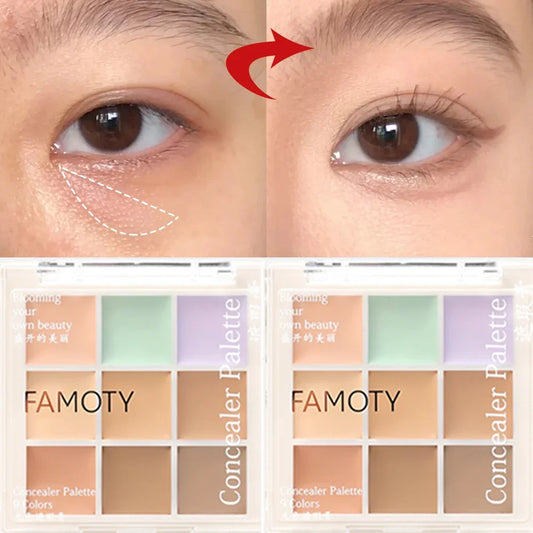 9-Color Concealer Palette – Waterproof Full Coverage Cream Concealer Palette Peaceful Pleasures Health and Wellness