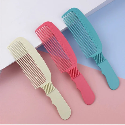 1pcs Shop Professional Hair Clipper Comb Plastic Handle Colorful Hairdressing Tools for Cutting Trimming and Styling Peaceful Pleasures Health and Wellness