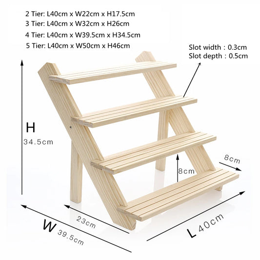 2/3/4/5-Layer Wooden Ear Stud Holder Earring Stand Display Rack Luxury Jewelry Display Holder Rack Tower Ear Card Display Stand Peaceful Pleasures Health and Wellness