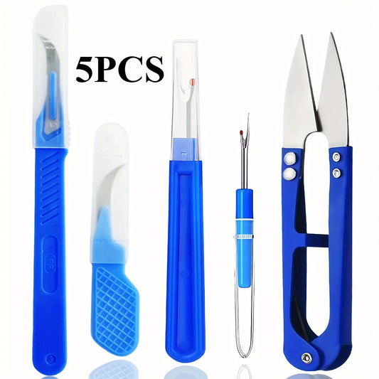 Seam Ripper Stitch Remover Tool Sewing Unpicker Cutter Tailor Fabric Peaceful Pleasures Health and Wellness 5PCS