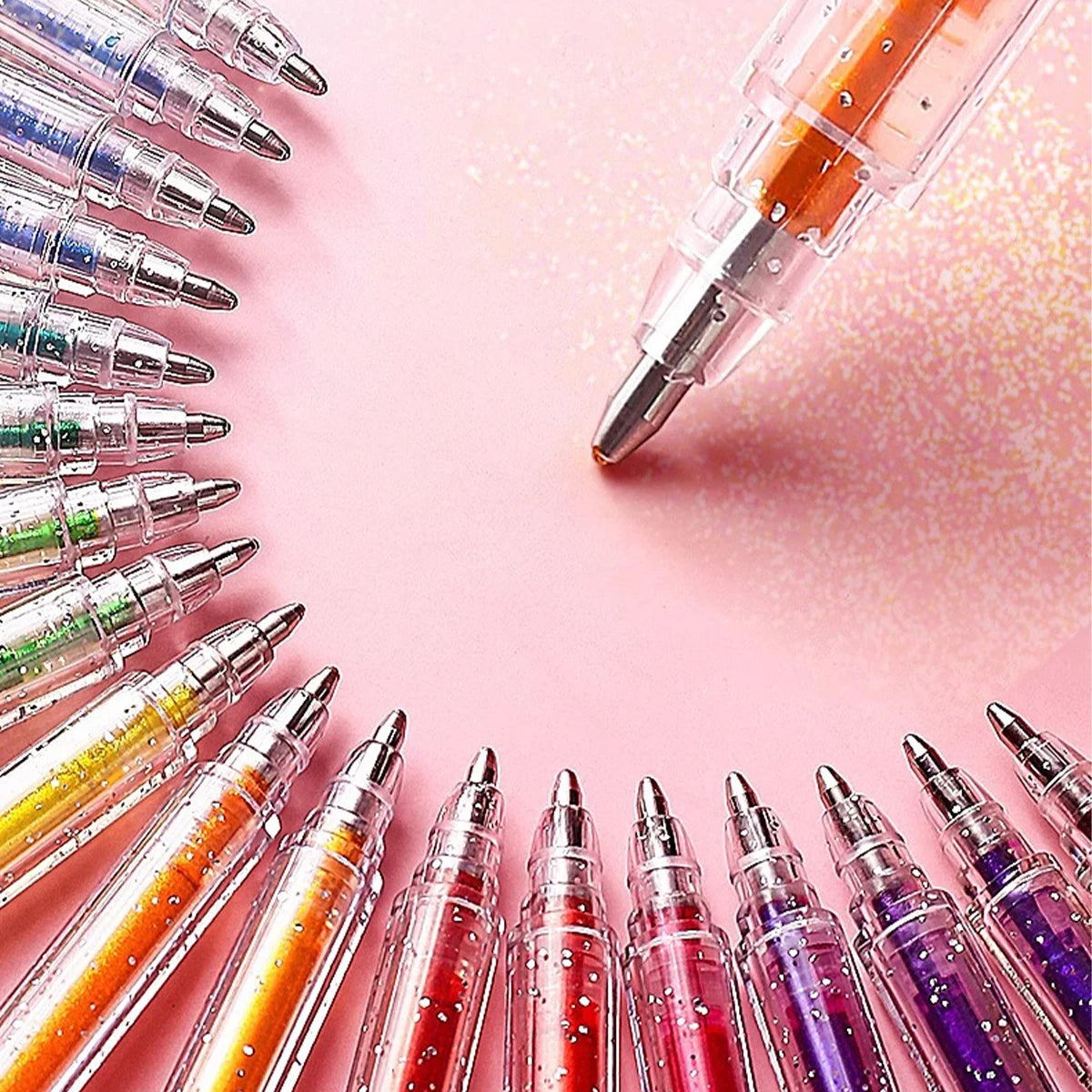 Glitter Gel Pens 8/12/18 Colors – 1.0mm Metallic Art Pens Set